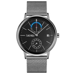 SKMEI 9182 Luxury Brand Men’s Stainless Steel Mesh Band Fashion Quartz Watch
