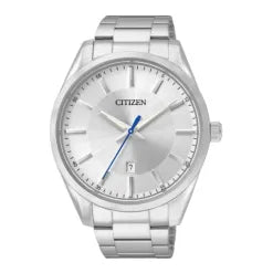 Citizen BI1030-53A Silver Metal Band White Dial Men’s Wrist Watch