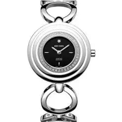 Rhythm L1302S02 Black Analog Dial Classical Watch For Ladies