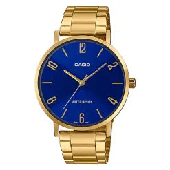 Casio MTP-VT01G-2B2 Golden Steel Band Men’s Gift Watch