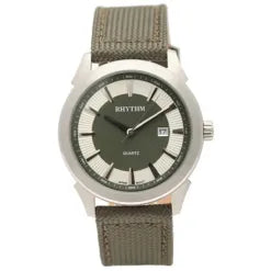 RHYTHM G1205L02 Dark Green Men’s Classic Nylon Quartz Watch